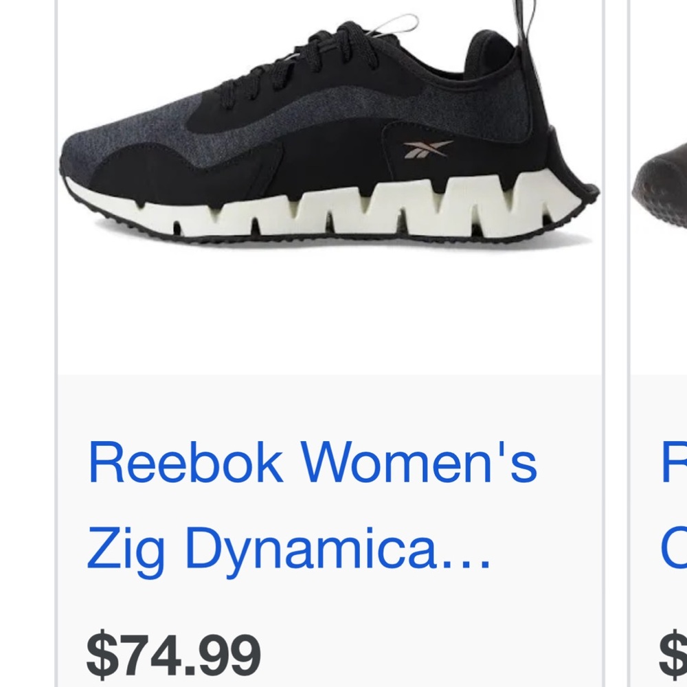 Black running shoes